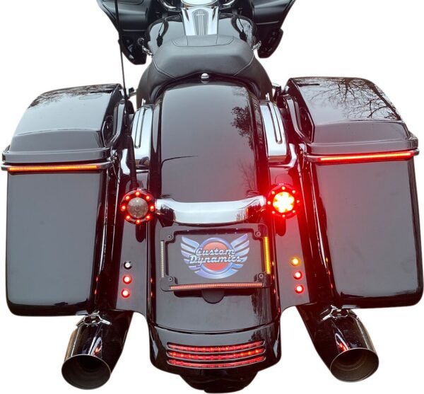 Plug & Play Run/Brake/Turn LED Radius License Plate Frame - Image 2