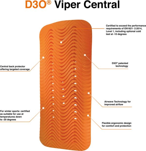 D3O® Viper Central Back Impact Protector - Image 3