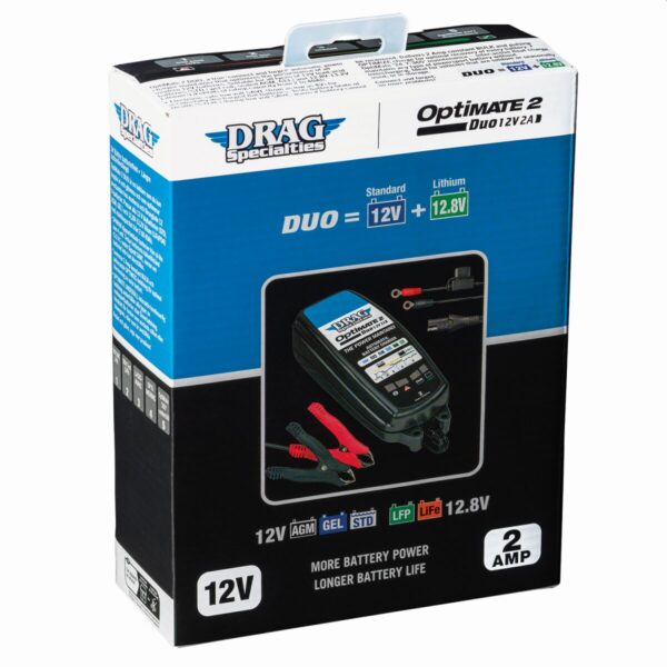 Drag  Specialties OPTIMATE 2 DUO EU Battery Charger - Image 2