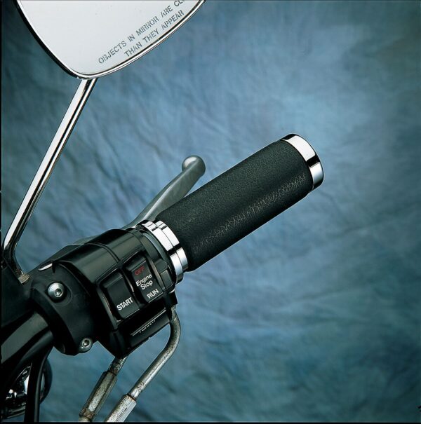 Textured Black Rubber Grips - Image 2